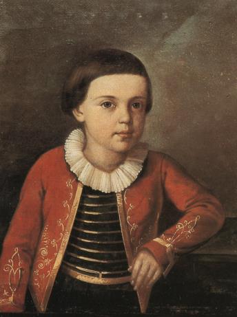 Портрет М.Ю. Лермонтова в детстве. Неизвестный художник 1820-1822