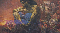 М. А. Врубель. Демон сидящий.