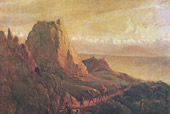 Окрестности селения Караагач (Кавказский вид с верблюдами). 1837—38 г.